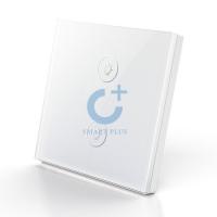 智能触控平面钢化玻璃式二位开关面板_百仕诚